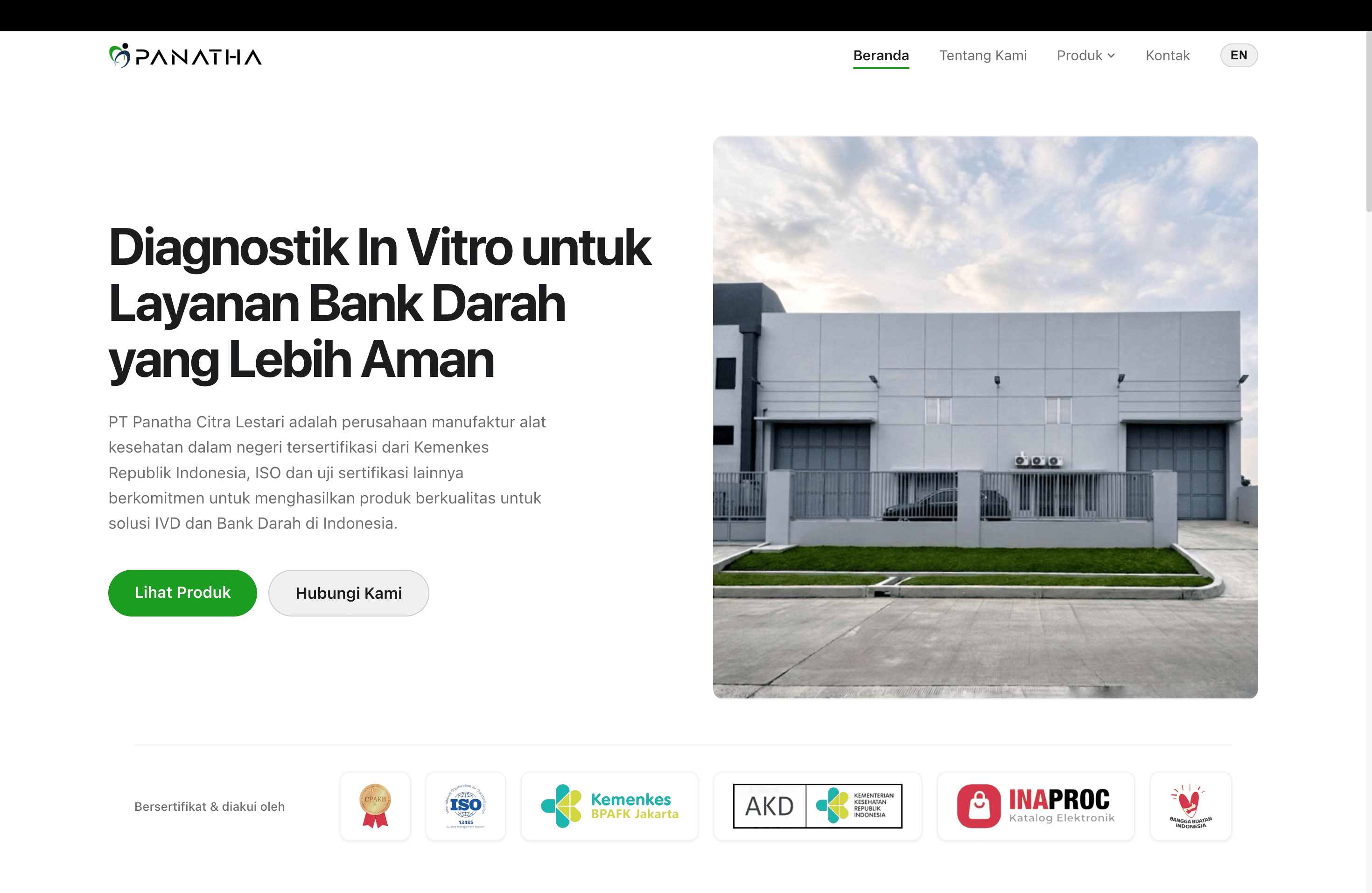 Gambar gedung PT Panatha Citra Lestari